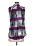 Alfani 100% Polyester Stripes Purple Sleeveless Blouse Size S (petite) - photo 2