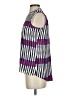 Alfani 100% Polyester Stripes Purple Sleeveless Blouse Size S (petite) - photo 5