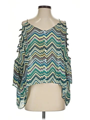 Parker 3/4 Sleeve Silk Top (view 1)