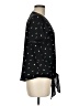 West Kei 100% Polyester Black Short Sleeve Blouse Size M - photo 4