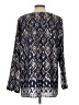 IMAN 100% Polyester Blue Long Sleeve Blouse Size L - photo 2