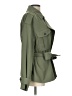 Express 100% Polyester Green Trenchcoat Size L - photo 4