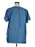Old Navy 100% Lyocell Blue Short Sleeve Blouse Size XL - photo 2