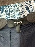Theory 100% Silk Print Blue Silk Pants Size S - photo 7
