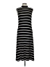 Max Studio Stripes Black Casual Dress Size L - photo 1