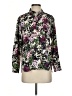 J.Jill 100% Polyester Floral Purple Long Sleeve Blouse Size XS - photo 1