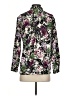 J.Jill 100% Polyester Floral Purple Long Sleeve Blouse Size XS - photo 2