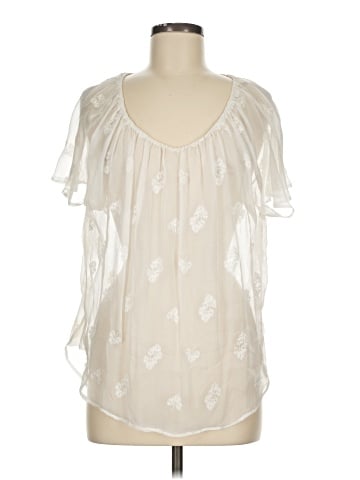 Zoa Short Sleeve Silk Top (view 1)