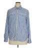 MICHAEL Michael Kors Stripes Blue Long Sleeve Button-Down Shirt Size XL - photo 1