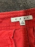 CAbi 100% Cotton Solid Orange Shorts Size 4 - photo 3