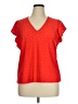 MICHAEL Michael Kors Red Short Sleeve Top Size XL - photo 1