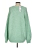 Topshop Solid Green Pullover Sweater Size 4 - photo 2