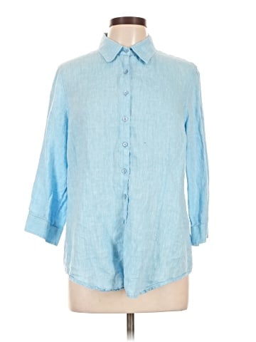 Coldwater Creek 3/4 Sleeve Button-Down Shirt (view 1)
