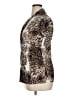 Slinky Brand Animal Print Brown Short Sleeve Turtleneck Size XL - photo 5