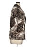 Slinky Brand Animal Print Brown Short Sleeve Turtleneck Size XL - photo 4