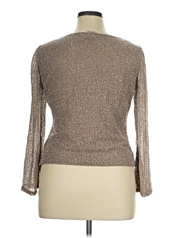 Papell Boutique Evening Long Sleeve Top (view 2)