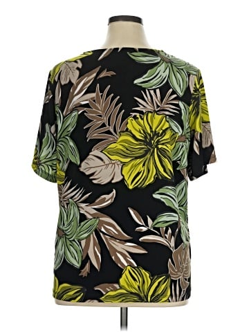 Susan Graver Short Sleeve Blouse (view 2)