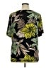 Susan Graver Tropical Green Short Sleeve Blouse Size 1X - photo 2