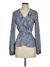 Max Studio 100% Polyester Blue Long Sleeve Blouse Size S - photo 1