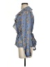 Max Studio 100% Polyester Blue Long Sleeve Blouse Size S - photo 5