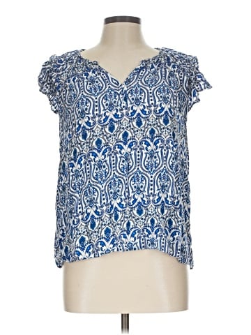 Rose + Olive Short Sleeve Blouse (view 1)