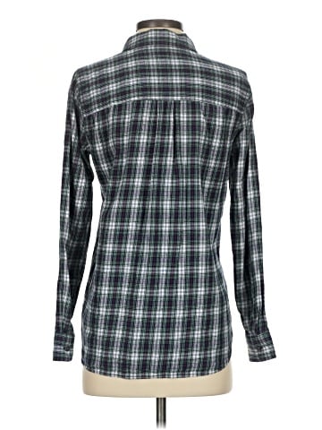Madewell Flannel Slim Boyshirt in Lawndale Plaid (view 2)