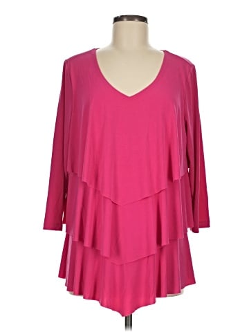 Susan Graver 3/4 Sleeve Top (view 1)