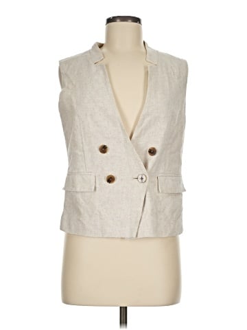 Drew Sleeveless Button-Down Shirt (view 1)