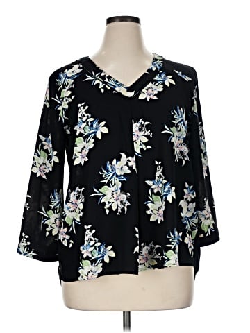 41Hawthorn 3/4 Sleeve Blouse (view 1)