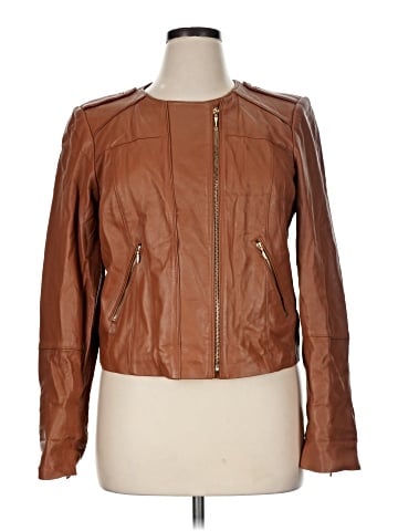 White House Black Market Leather Jacket (view 1)