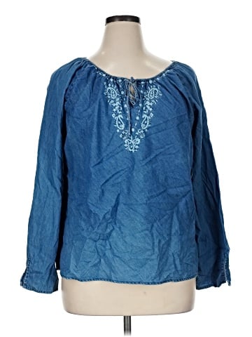 Faded Glory Long Sleeve Blouse (view 1)