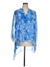 Chico's 100% Polyester Blue Long Sleeve Blouse Size XL - photo 1
