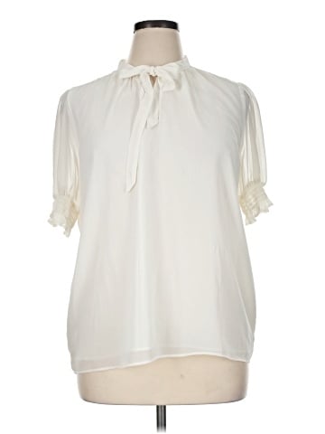 Ann Taylor Short Sleeve Blouse (view 1)