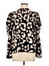 Shein 100% Polyester Animal Print Black Long Sleeve Blouse Size 8 - 10 - photo 1