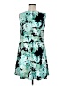 Connected Apparel Print Teal Cocktail Dress Size 14 - photo 2