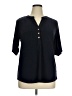 Anne Klein Black 3/4 Sleeve Blouse Size XL - photo 1