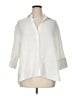Zara Ivory 3/4 Sleeve Button-Down Shirt Size XL - photo 1