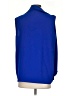 Carolina Herrera 100% Polyester Blue Sleeveless Blouse Size S - photo 2