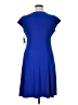 Evan Picone Solid Blue Cocktail Dress Size 14 - photo 2