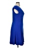 Evan Picone Solid Blue Cocktail Dress Size 14 - photo 4