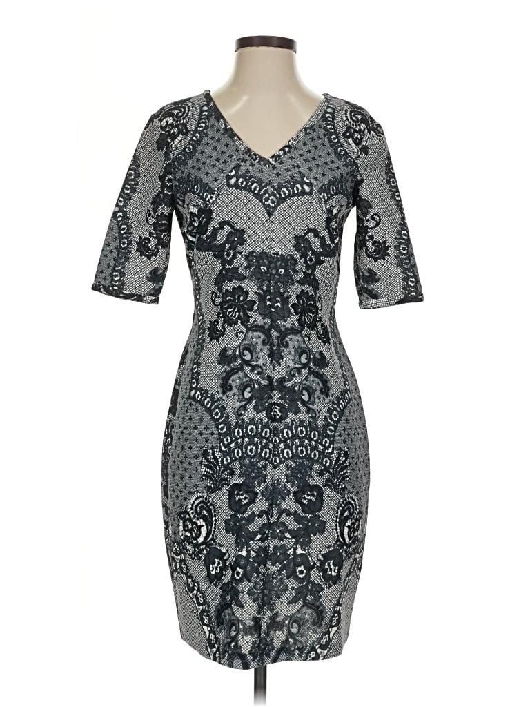 Pre-owned Yoana Baraschi Cocktail Dress In Gray