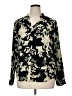 Maurices 100% Polyester Floral Black Long Sleeve Blouse Size XL - photo 1