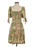 Target 100% Rayon Paisley Green Cocktail Dress Size S - photo 2