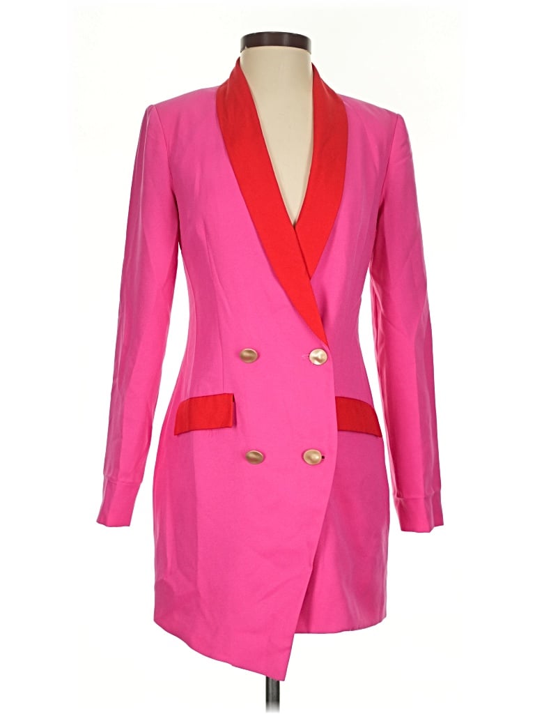 Pre-owned Prettylittlething Blazer Jacket In Pink