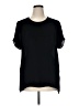 DR2 100% Polyester Black Short Sleeve Blouse Size XL - photo 1