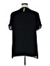 DR2 100% Polyester Black Short Sleeve Blouse Size XL - photo 2