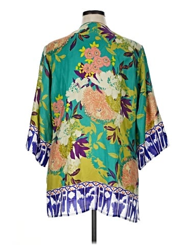 CAbi 3/4 Sleeve Silk Top (view 2)