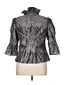 Chetta B 100% Polyester Gray Blazer Size 14 - photo 2
