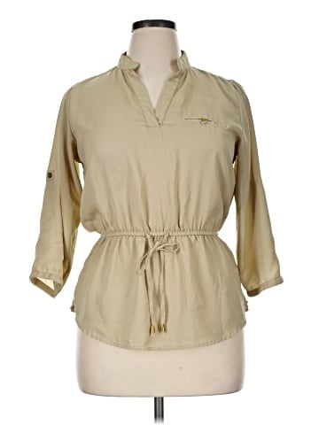 Mileage 3/4 Sleeve Button-Down Shirt (view 1)