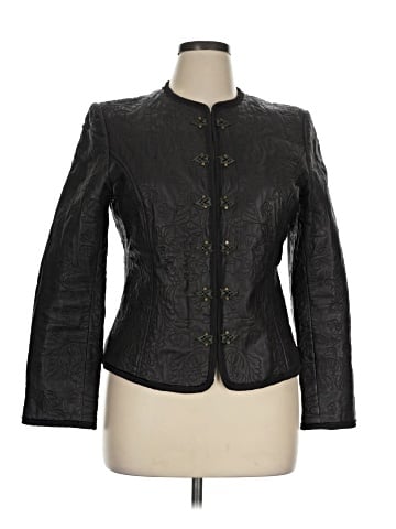 Peter Nygard Leather Jacket (view 1)